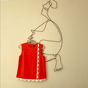 Victoria Beckham for Target Orange Scalloped Tank